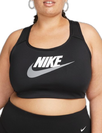 Bustiera Nike Plus Size, negru