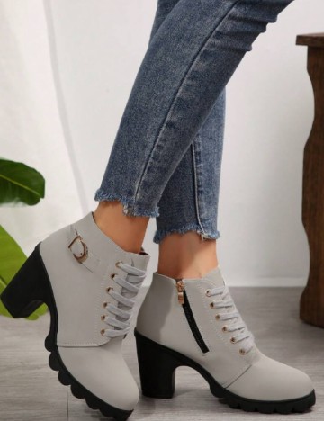 Botine SHEIN, gri