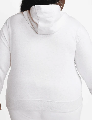 Hanorac Nike Plus Size, alb