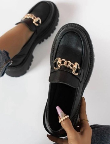 
						Mocasini SHEIN, negru