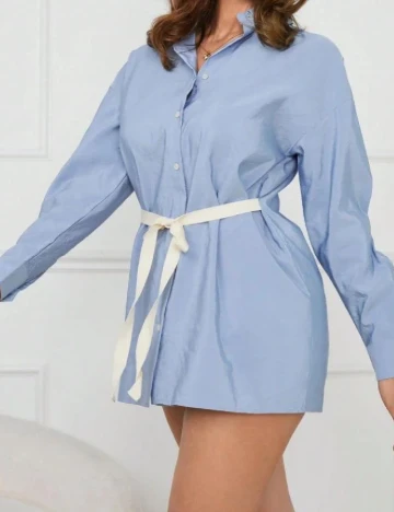 Camasa SHEIN, albastru Albastru