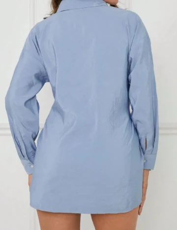 Camasa SHEIN, albastru Albastru