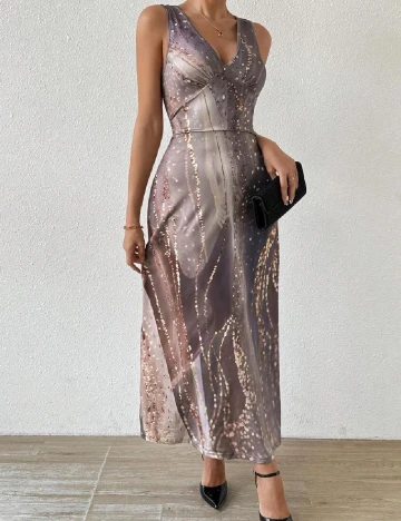 Rochie lunga SHEIN, gri Gri