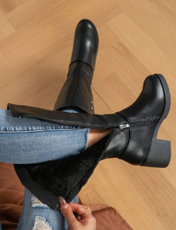 Cizme SHEIN, negru Negru