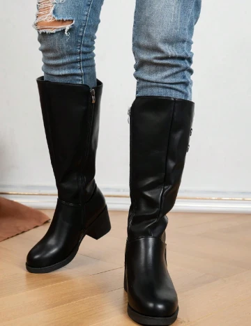 Cizme SHEIN, negru Negru