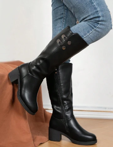 Cizme SHEIN, negru Negru