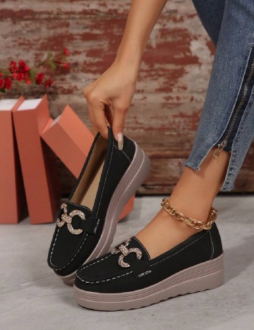 
						Espadrile SHEIN, negru
