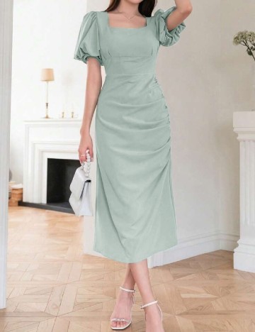 Rochie medie SHEIN, verde