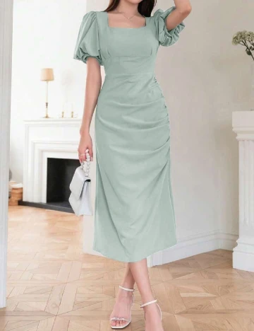 Rochie medie SHEIN, verde Verde