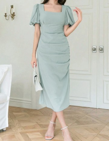 Rochie medie SHEIN, verde