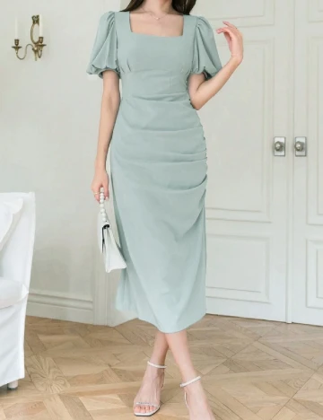 Rochie medie SHEIN, verde Verde