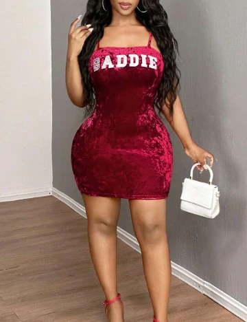 Rochie scurta SHEIN, visiniu Rosu