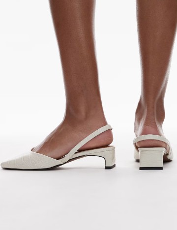 Pantofi Top Shop, alb