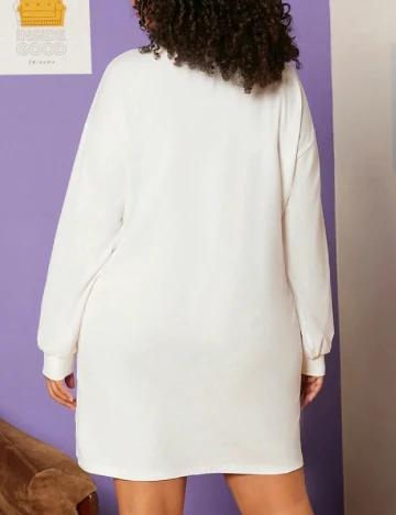 Rochie de noapte SHEIN CURVE, alb