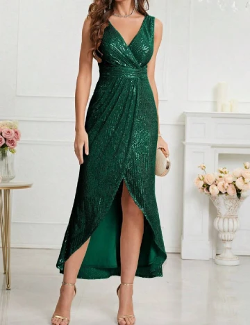 Rochie medie UNITHORSE, verde Verde