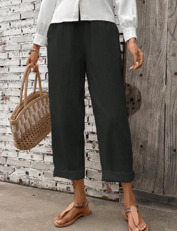 Pantaloni SHEIN, negru Negru
