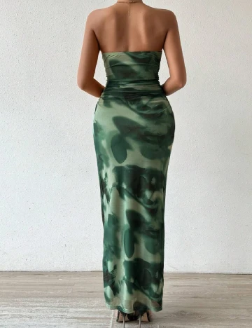 Rochie lunga SHEIN, verde Verde