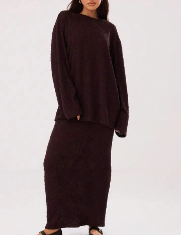 Bluza SHEIN, maro inchis