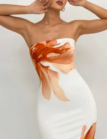 Rochie lunga SHEIN, floral print