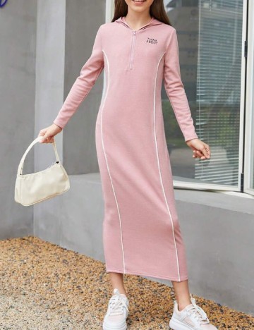 Rochie Shein Kids, roz pudra