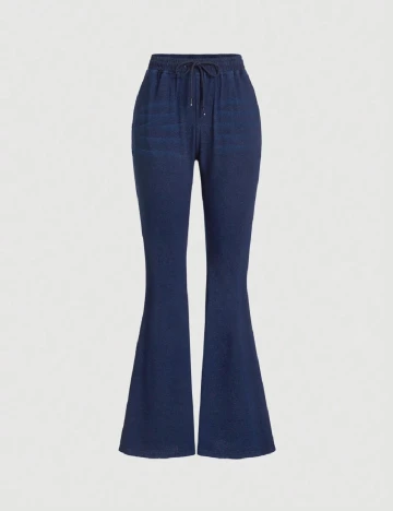 Pantaloni SHEIN, bleumarin