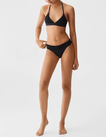 Costum de baie Mango Teen, negru