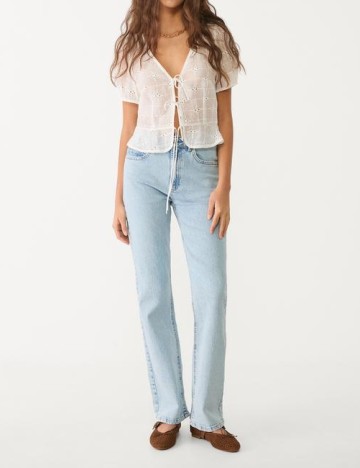 
						Blugi Stradivarius, bleu