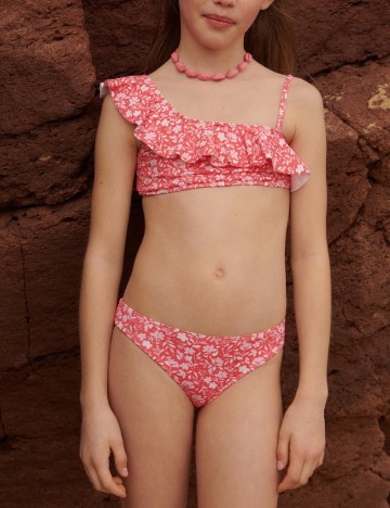 
						Costum de baie Mango Kids, roz