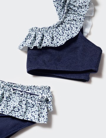 Costum de baie Mango Kids, bleumarin