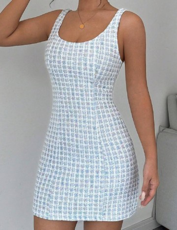 Rochie scurta SHEIN, albastru