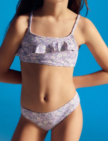 Costum de baie Mango Kids, mov