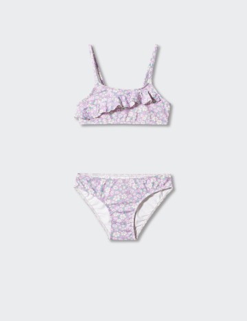 Costum de baie Mango Kids, mov