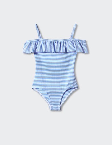 
						Costum de baie Mango Kids, albastru