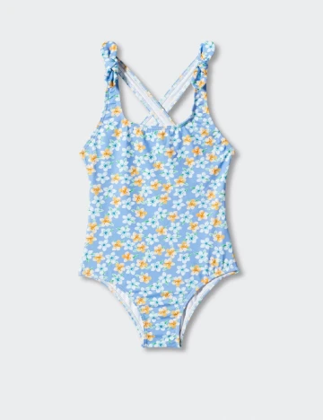 Costum de baie Mango Kids, albastru Albastru