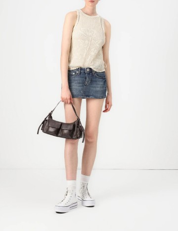 
						Fusta Urban Outfitters, albastru