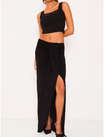 Fusta PRETTYLITTLETHING, negru Negru