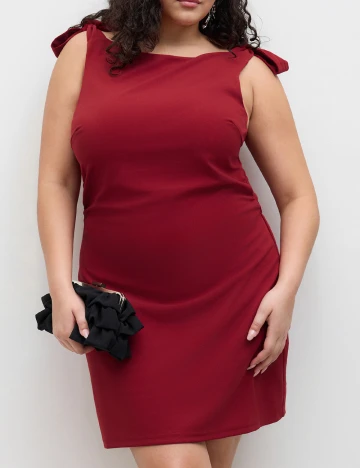 Rochie scurta Cider Plus Size, rosu Rosu
