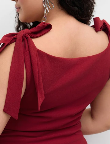 Rochie scurta Cider Plus Size, rosu Rosu