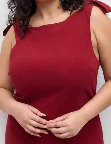 Rochie scurta Cider Plus Size, rosu Rosu