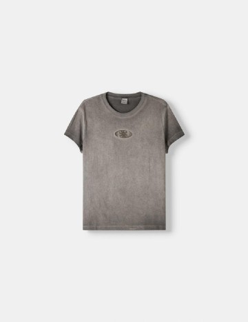 Tricou Bershka, gri