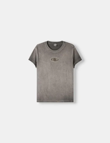 Tricou Bershka, gri