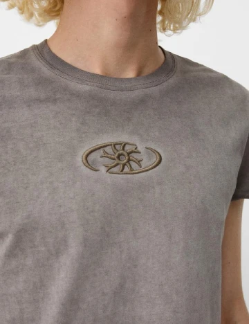 Tricou Bershka, gri