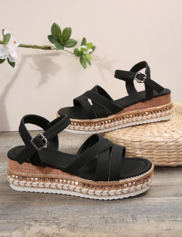 Sandale SHEIN, negru Negru