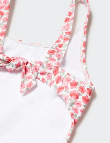 Costum de baie Mango Kids, floral print Floral print