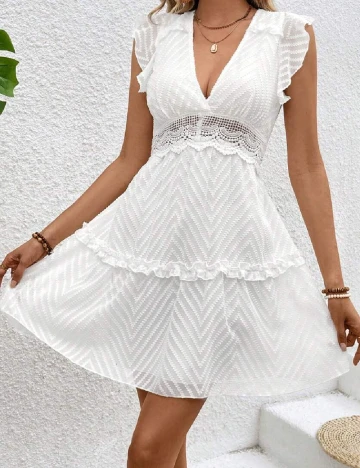 Rochie scurta SHEIN, alb