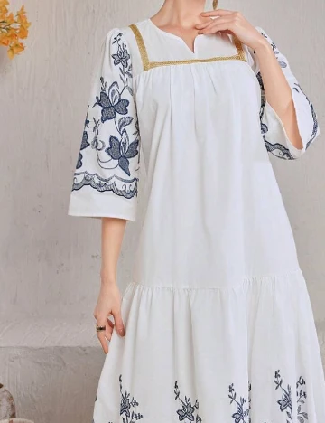 Rochie medie SHEIN, alb