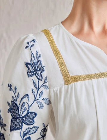 Rochie medie SHEIN, alb
