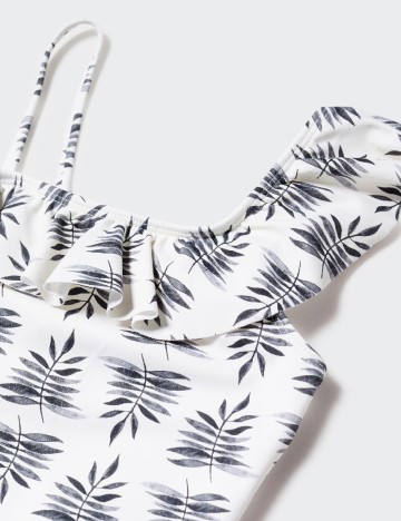 Costum de baie Mango Kids, ecru