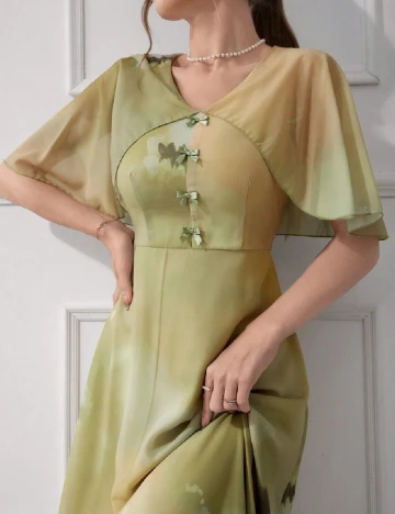 Rochie medie SHEIN, verde Verde
