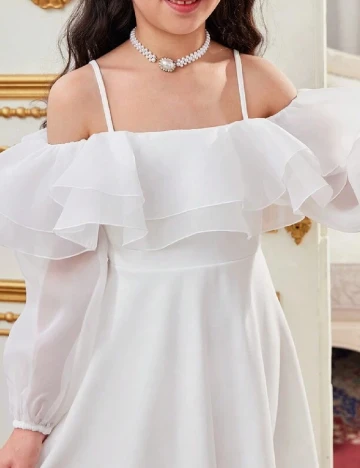 Rochie Shein Kids, alb Alb